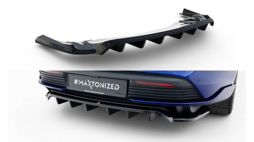 Splitter Porsche Taycan Turbo S Mk1 Rear Central with Diffuser