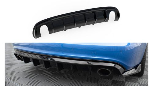 Diffuser Audi A4 S-Line B8 Rear Valance Version with single exhaust tips