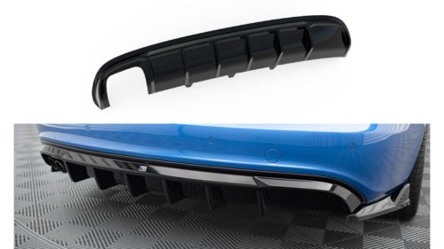 Diffuser Audi A4 S-Line B8 Rear Valance Version with a double exhaust tip on one side