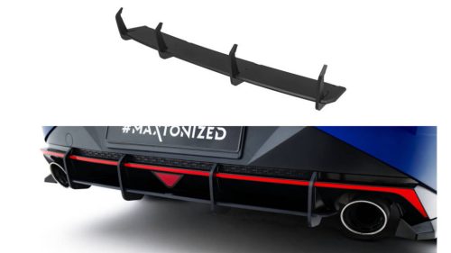 Diffuser Hyundai Elantra N Mk7 Rear Street Pro Black-Red