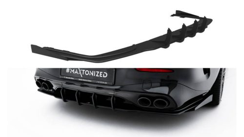 Diffuser Mercedes-Benz AMG CLE 53 C236 Rear Street Pro Gloss Flaps Black-Red