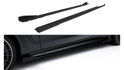 Side Skirts Mercedes-AMG CLE 53 C236 Street Pro Black + Gloss Flaps