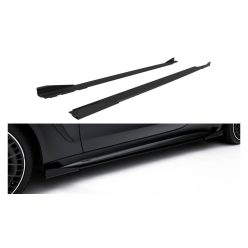   Side Skirts Mercedes-AMG CLE 53 C236 Street Pro Black-Red + Gloss Flaps
