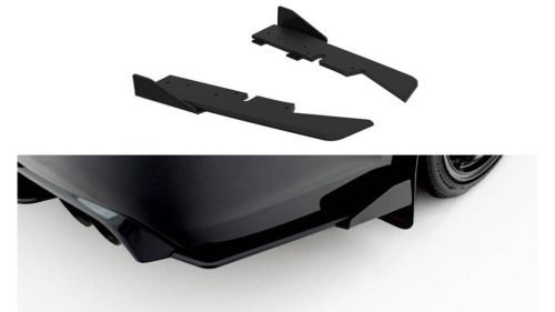 Splitter Subaru Impreza WRX STI Mk3 Facelift Rear Side Street Pro Black + Gloss Flaps