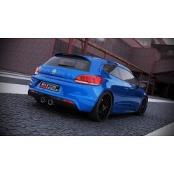 Diffuser Volkswagen Scirocco III R Rear Dual Tips primed