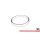 Decorative stripe for self sticking White