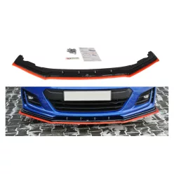Splitter Subaru BRZ Facelift Front v.4 Gloss Black + Red