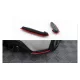 Splitter Subaru BRZ Rear Side v.2 Gloss Black + Red
