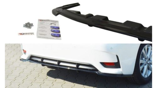 Splitter Lexus CT I Facelift Rear Central with Diffuser Gloss Black