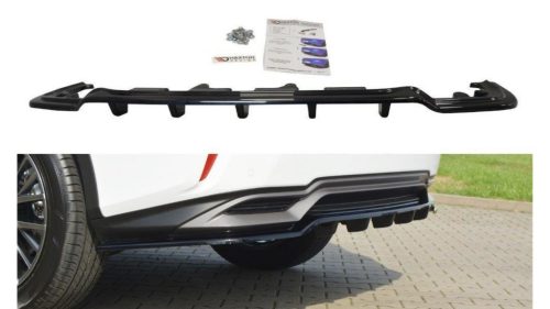 Splitter Lexus RX IV H Rear Central with Diffuser Gloss Black