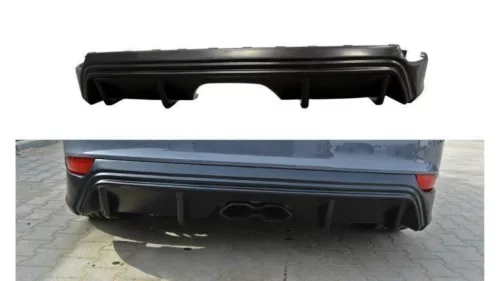 Diffuser Ford Focus II STI Facelift Rear Valance RS-Look Gloss Black