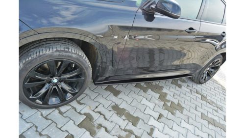 Diffuser BMW X6 F16 M-Pack Side Skirts Gloss Black