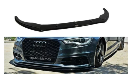 Splitter Audi A6 C7 S-Line Front v.1 Gloss Black
