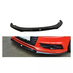 Splitter Audi A7 C7 Facelift S-Line Front Gloss Black