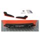 Splitter Toyota GT86 Facelift Rear Side v.2 Gloss Black + Red