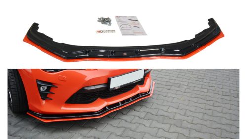 Splitter Toyota GT86 Facelift Front v.4 Gloss Black + Red