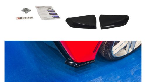 Splitter Chevrolet Corvette C7 Rear Side Gloss Black