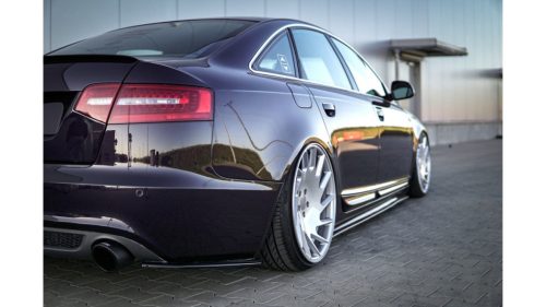 Splitter Audi A6 C6 S-Line Rear Side Gloss Black