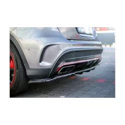   Splitter Mercedes-Benz GLA 45 AMG SUV (X156) Rear Central with Diffuser Gloss Black