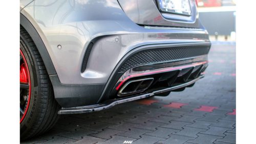 Splitter Mercedes-Benz GLA 45 AMG SUV (X156) Rear Central with Diffuser Gloss Black
