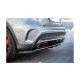 Splitter Mercedes-Benz GLA 45 AMG SUV (X156) Rear Central with Diffuser Gloss Black