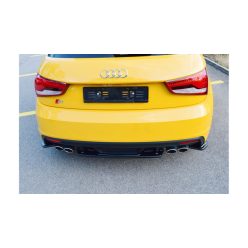 Splitter Audi S1 8X Rear Central Gloss Black
