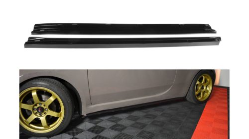 Diffuser Fiat 500 Side Skirts Gloss Black