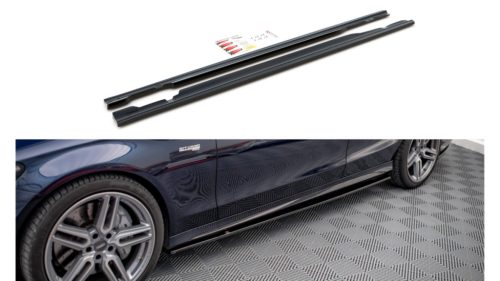 Diffuser Mercedes-Benz C W205 C43 Side Skirts Gloss Black