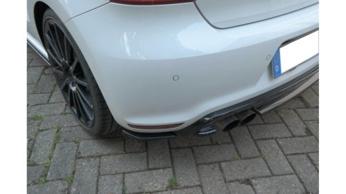Splitter Volkswagen Polo V R WRC Rear Side Gloss Black