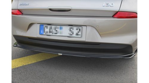 Splitter Hyundai i30 III Rear Central without Diffuser Gloss Black