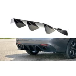 Diffuser Alfa Romeo Giulia Veloce Rear Valance Gloss Black
