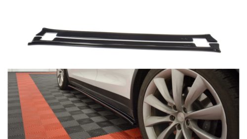 Diffuser Tesla Model X Side Skirts v.1 Gloss Black