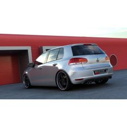 Diffuser Volkswagen Golf VI Rear Single Tip Gloss Black