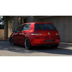   Diffuser Volkswagen Golf VI Rear without exhaust hole Gloss Black