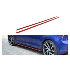 Diffuser Volkswagen Golf 7 Facelift R Side Skirts v.2 Red