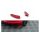 Splitter Volkswagen Golf 7 GTI CLUBSPORT Rear Side Red