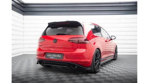 Splitter Volkswagen Golf 7 GTI CLUBSPORT Rear Central Red