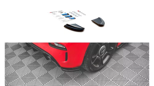 Splitter Fiat 500 Abarth I Facelift Rear Side Gloss Black