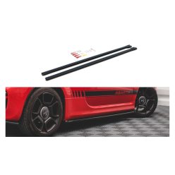 Diffuser Fiat 500 Abarth I Facelift Side Skirts Gloss Black