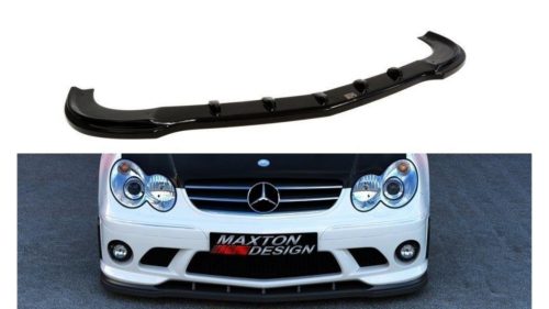 Splitter Mercedes-Benz CLK W209 Front for bumper Me-clk-209-AMG204-f1 Gloss Black