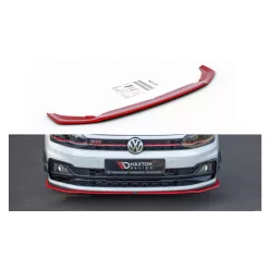 Splitter Volkswagen Polo VI GTI Front v.2 Gloss Black