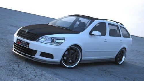 Splitter Skoda Octavia II Facelift Front Gloss Black