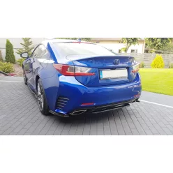 Splitter Lexus RC Rear Central without Diffuser Gloss Black