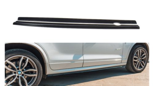 Diffuser BMW X3 F25 Facelift M-Pack Side Skirts Gloss Black