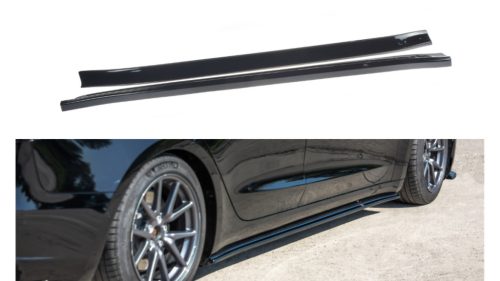 Diffuser Tesla Model 3 Side Skirts Gloss Black