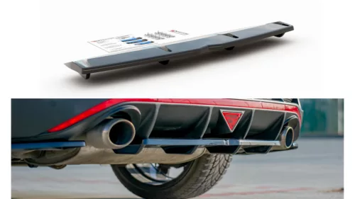 Splitter Hyundai I30 III N Fastback Rear Central with Diffuser Gloss Black