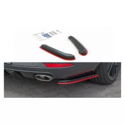   Splitter Seat Leon Cupra III Facelift Sportstourer + Red Rear Side v.4 Gloss Black