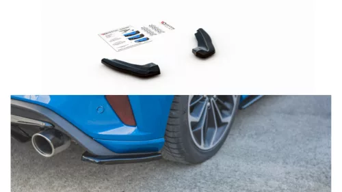 Splitter Ford Focus IV ST Rear Side v.1 Gloss Black