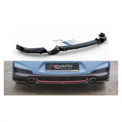   Splitter Hyundai I30 III N Rear Central with Diffuser Gloss Black