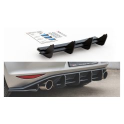   Diffuser Volkswagen Golf 7 GTI Rear Racing Durability v.1 Black-Red